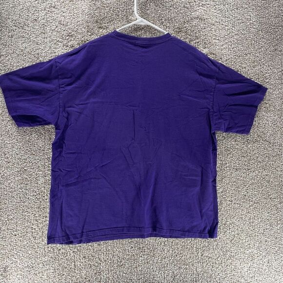 The Joker Shirt Mens 2XL XXL Purple Suite DC Comics Cotton Casual Antihero Logo - Picture 6 of 7